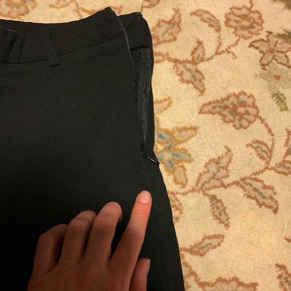 Forever 21 elastic black zip up pants
